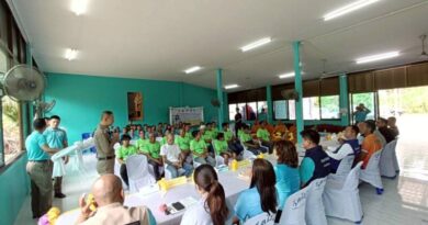 ประจวบคีรีขันธ์ _ นายอำเภอทับสะแกร่วมพิธีปิดโครงการดำเนินงานตำบลยั่งยืน เพื่อแก้ไขปัญหายาเสพติดแบบครบวงจรตามยุทธศาสตร์ชาติ ประจำปีงบประมาณ 2568