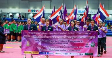 การท่าเรือแห่งประเทศไทย ล้มแชมป์เก่ากองทัพบก เปิดสนามตะกร้อชิงถ้วยพระราชทานสมเด็จพระเทพฯ ครั้งที่ 36