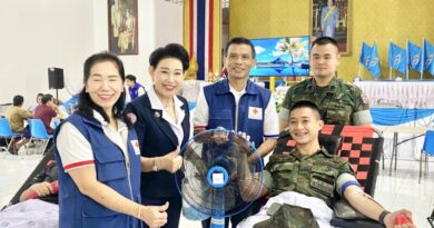 กิ่งกาชาดอําเภอคลองใหญ่ร่วมกับโรงพยาบาลตราดโรงพยาบาลคลองใหญ่จัดกิจกรรมออกหน่วยให้บริการรับบริจาคโลหิต ปีงบประมาณ 68