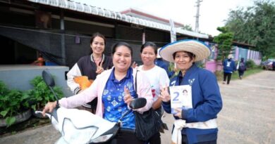 ศรีสะเกษ อาจารย์อีฟ จินณ์ตวรรณ” เบอร์ 2 ภูมิใจไทย ลุยหาเสียงขุนหาญ ชูนโยบายเกษตร ชายแดน พูดแล้วทำ