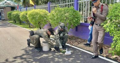 นครนายก – รปภ.ผงะ! พบระเบิด TNT 2 ปอนด์ รีบแจ้งหน่วย EOD เข้าเก็บกู้