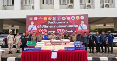ปฏิบัติการกวาดล้าง ยาเสพติดตามแนว ชายแดนมุกดาหาร