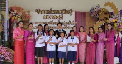 ร้อยเอ็ด – จัดพิธีเปิดงาน “ร้อยแก่นสารสินธุ์: เสมาสดุดี มหกรรมแลกเปลี่ยนเรียนรู้ ครั้งที่ 5” เดินหน้าขับเคลื่อนการศึกษา สู่การพัฒนาอย่างยั่งยืน