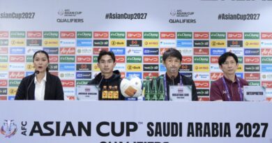 “มาซาทาดะ อิชิอิ” และ “เจริญศักดิ์ วงษ์กรณ์” ร่วมแถลงข่าวก่อนการแข่งขันฟุตบอลเอเชียน คัพ 2027 รอบคัดเลือก นัดที่สาม พบกับ ไชนีส ไทเป