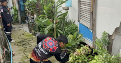 ชาวบ้านผวาเจอจระเข้บริเวณใต้ถุนบ้าน หลังอยู่มา 30 กว่าปี พึ่งเคยเจอ