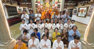 ปทุมธานี คณะสงฆ์เวียดนาม–ไทย ร่วมถวายพระราชกุศลแด่สมเด็จพระพันปีหลวง