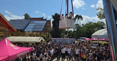 บุญใหญ่! วัดลำภู นราธิวาส “แตก” ชาวบ้านแห่ลุ้นโชค! ธ.ออมสินภาค 18 จัดเต็ม! โปรยทานลอยฟ้า แจก “แหวนทอง-จักรยานไฟฟ้า” มูลค่ากว่าครึ่งแสน!