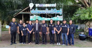 ส.ป.ก.ร่วมต้อนรับ รมช.กษ. พร้อมคณะลงพื้นที่ตรวจราชการในพื้นที่จังหวัดกระบี่. ณ ที่ทำการกลุ่มแพะบ้านไร่ใหญ่ ตำบลเหนือคลอง อำเภอเหนือคลอง จังหวัดกระบี่