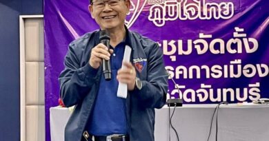 พรรคภูมิใจไทยประชุมเลือกตั้งตัวแทนพรรคภูมิใจไทย ประจำจังหวัดจันทบุรีในทางลับ พร้อมแนะนำตัวว่าที่ผู้สมัคร ส.ส.ทั้ง 3 เขตของจังหวัดจันทบุรี