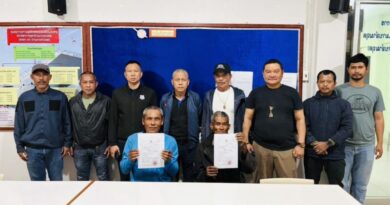 ชุมพร-ตำรวจชุมพรจับแล้วผู้ต้องหา 2 ราย ตามหมายศาลฯก่อเหตุใช้อาวุธปืน 11 มม.ยิงเจ้าของสวนปาล์มน้ำมันวัย 40 ปี กระสุนเจาะร่างพรุน 9 นัด ดับคารถกระบะขณะขับกลับเข้าบ้าน แต่ยังให้การปฏิเสธ