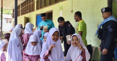 ร้อย ทพ.4905 ร่วมกิจกรรมหน้าเสาธง ปลุกจิตสำนึกรักชาติ ศาสน์ กษัตริย์ ณ โรงเรียนร่วมจิตต์ประชา